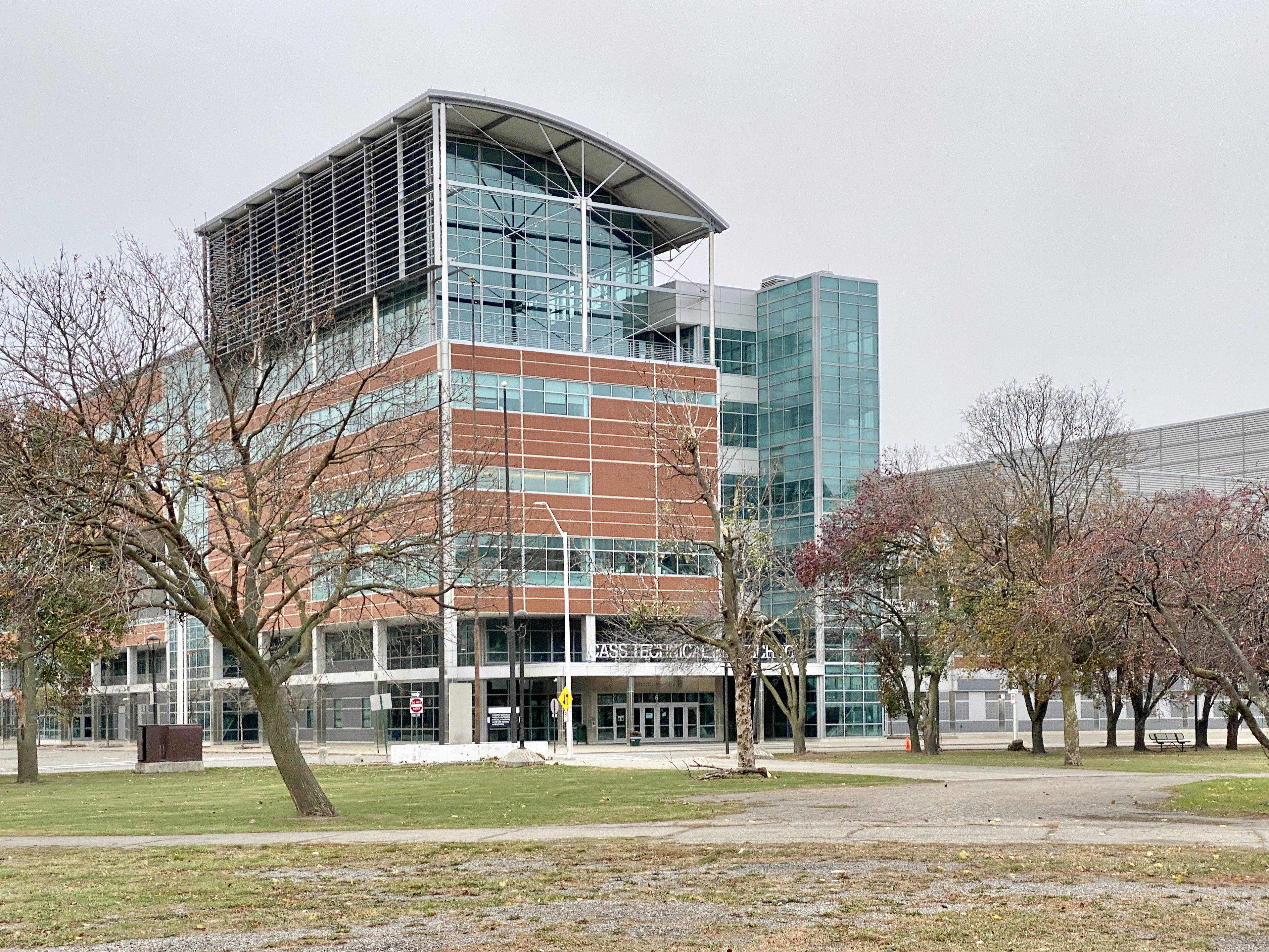 Actual Cass Technical High School campus in Detroit